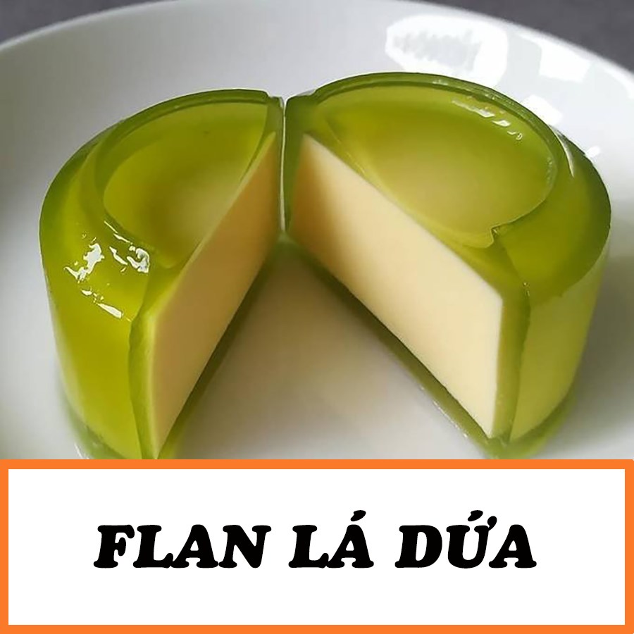 cach lam banh flan la dua