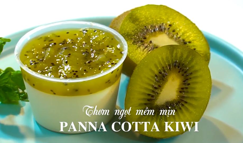 cach lam panna cotta kiwi mem beo chua ngot cho bua nhe